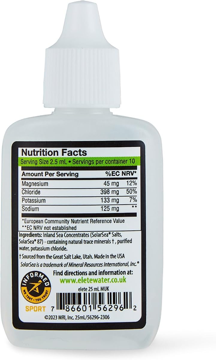 Elete Electrolyte Drops - Hydration Add-In, 25ml Refill Bottle - Image 2