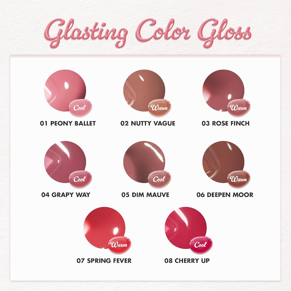 Rom&Nd Glasting Colour Gloss 07 Spring Fever - High-Glossy Lip Gel - Image 5