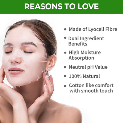 Nykaa Green Tea & Aloe Vera Sheet Mask - Hydrating Facial Mask - Image 4