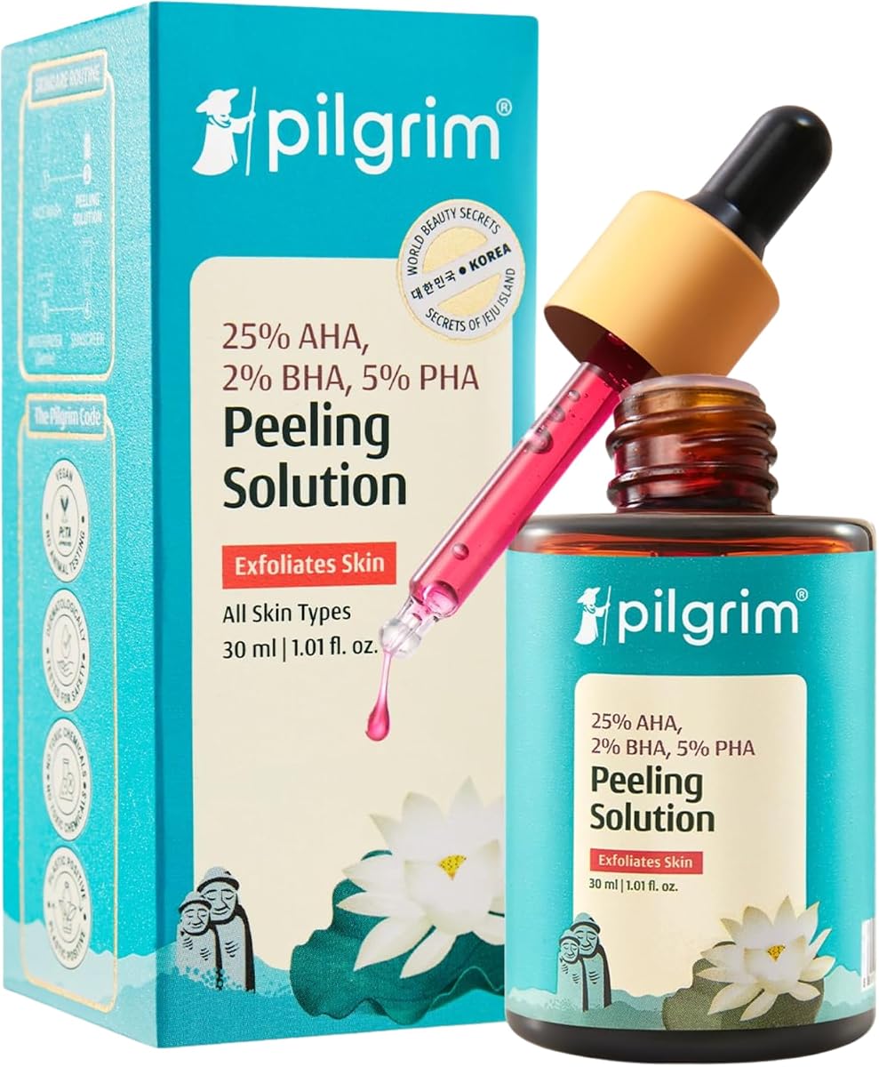 Pilgrim Peeling Solution - 25% AHA, 2% BHA, 5% PHA, 30ml