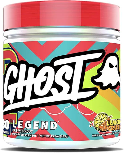 Ghost Legend V3 Lemon Crush Pre-Workout Powder, 30 Servings, 435g