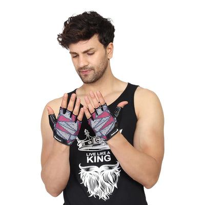Burnlab Flex Gym Gloves - Large White for Weightlifting & More - Image 6