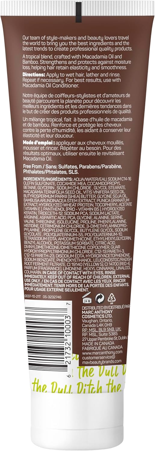 Marc Anthony Macadamia Oil Shampoo - 250ml - Image 2
