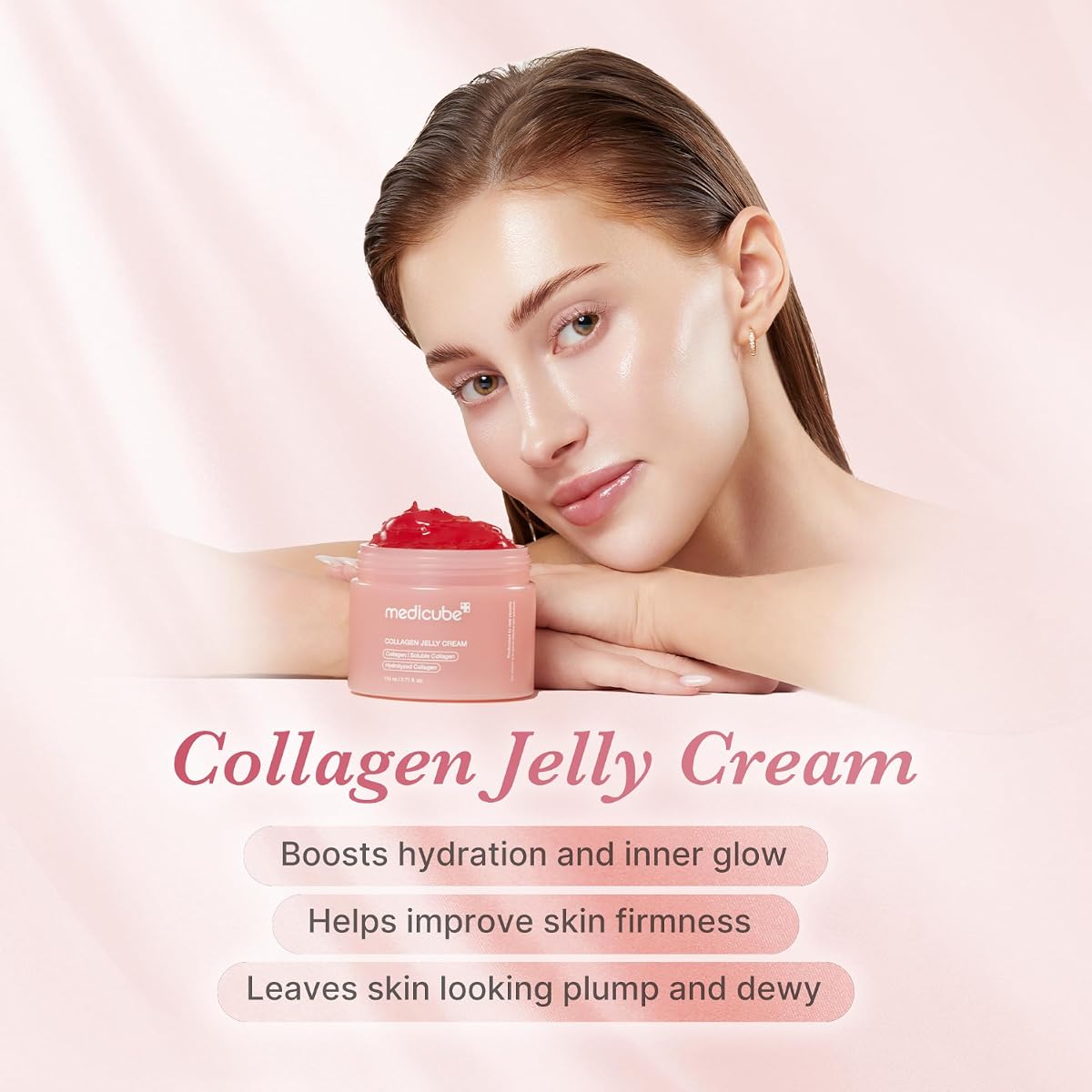 Medicube Collagen Jelly Cream - Niacinamide & Hydrolyzed Collagen - 110ml - Image 3