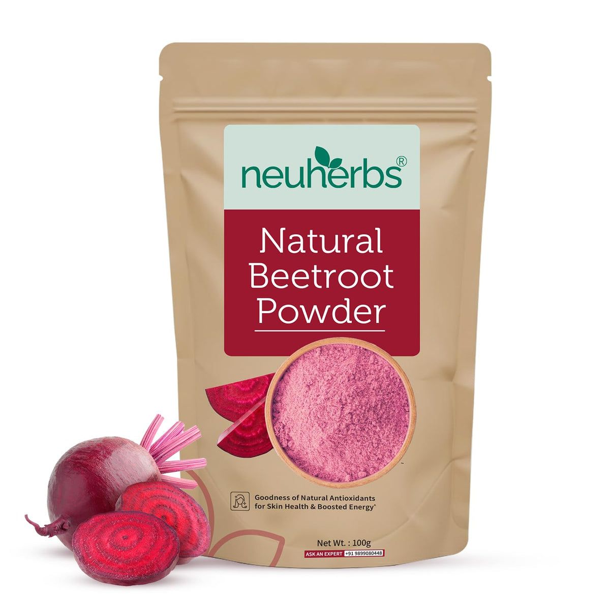 Neuherbs Beetroot Powder - Natural Functional Drink, 100g