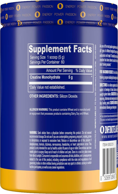 INFINITE Creatine Monohydrate Powder - Sports Nutrition, 300g - Image 2
