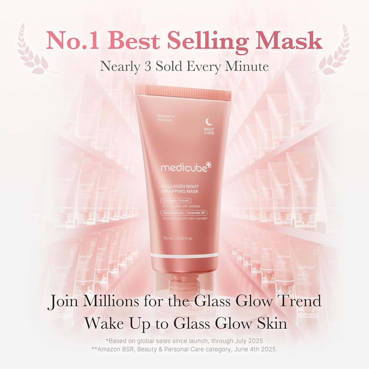 Medicube Collagen Night Wrapping Mask - Peel Off, 2.53 fl.oz - Image 2