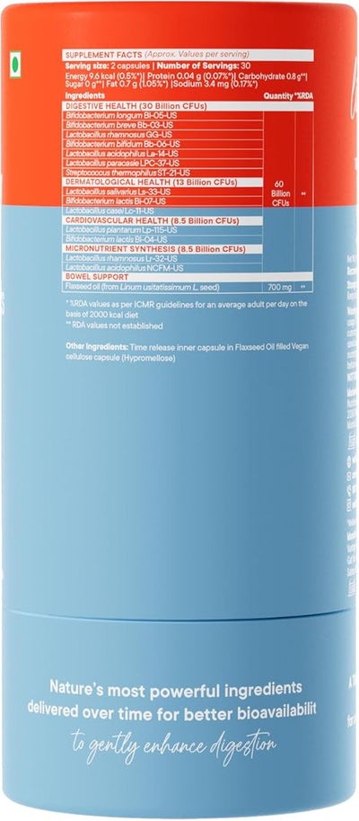 Wellbeing Nutrition Slow Virgin Omega 3 Capsules - Vegan, 20 Billion CFU Probiotics - 60 Capsules - Image 6