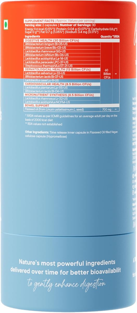 Wellbeing Nutrition Slow Virgin Omega 3 Capsules - Vegan, 20 Billion CFU Probiotics - 60 Capsules - Image 6