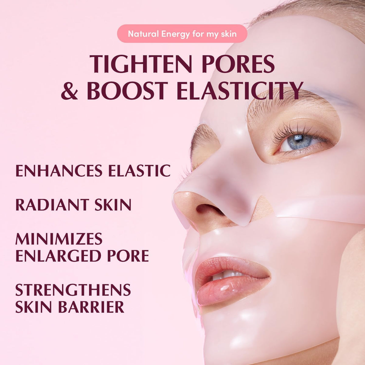 Eqqualberry Collagen Pore-Tight Up Hydrogel Mask - 4 Sheets, 30g Each - Image 4