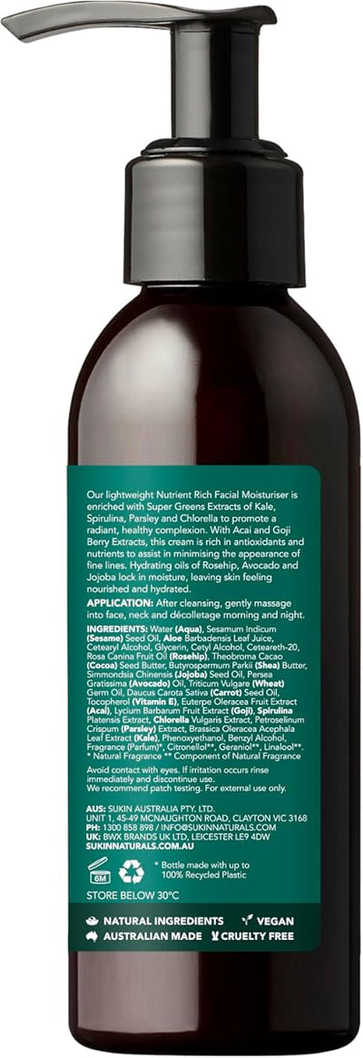 Sukin Supergreens Nutrient Rich Facial Moisturiser - 125ml - Image 3