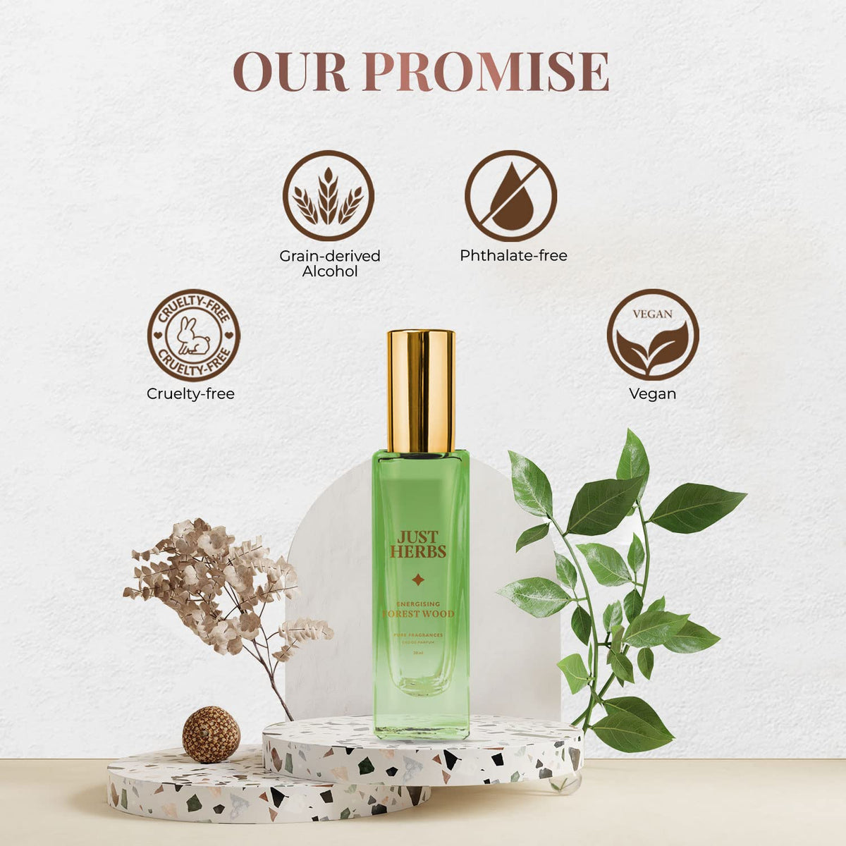Just Herbs EDP Perfume Gift Set, Long Lasting Scent, 2x20ml - Image 6