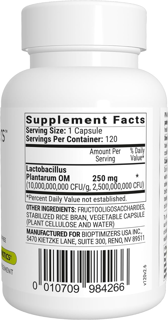 BiOptimizers P3-OM Probiotic & Prebiotic Supplement - 120 Capsules - Image 3