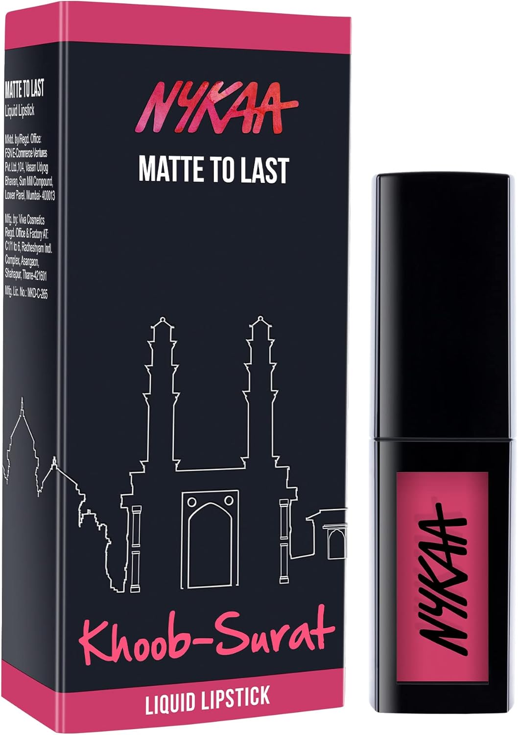 Nykaa Matte To Last Liquid Lipstick Khoob Surat 09 - 5ml - Image 6