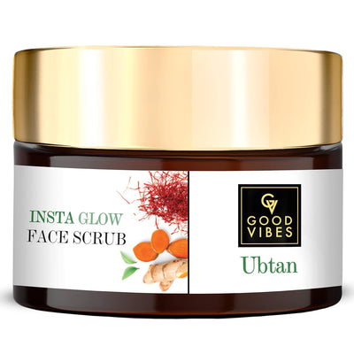 Good Vibes Ubtan Insta Glow Face Scrub - 50 gm Exfoliator