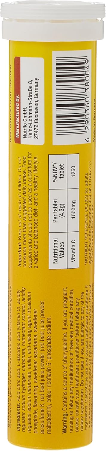Fizzi Vit C 1000mg Orange Effervescent Tablets - 20 Pack - Image 2