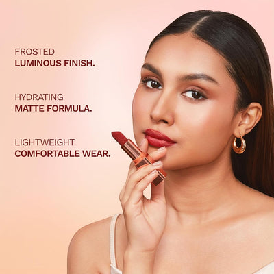 Pilgrim Glitter Lipstick with Vitamin E & Olive Oil - Royal Noor, 4.2g - Image 5