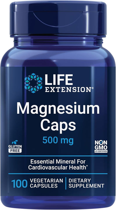 Life Extension Magnesium Caps - 500 mg, 100 Vegetarian Capsules