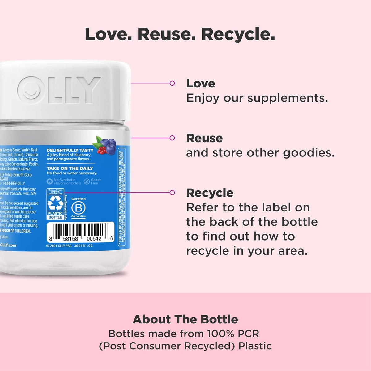 Olly Glowing Skin Gummy Beauty Supplements - 5 Count - Image 4