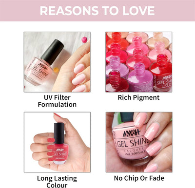 Nykaa Salon Shine Gel Nail Lacquer Stockholm Alleys Shade No. 216 - 15ml - Image 3