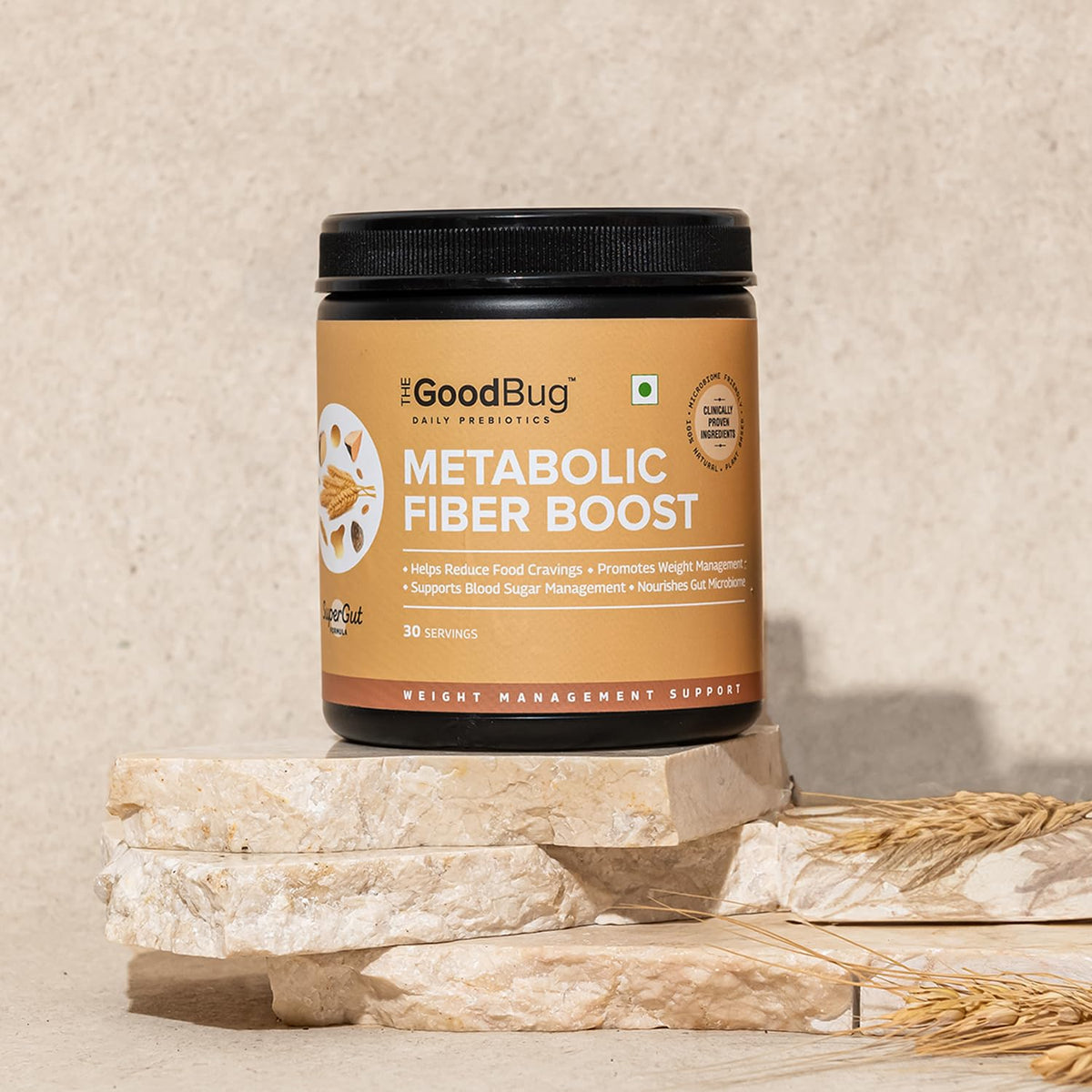 The Good Bug Metabolically Lean SuperGut Powder - Probiotics & Prebiotic Fibre Combo Pack, 30 Days - Image 3