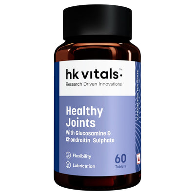 HK Vitals لدعم المفاصل (60 قرصًا) | مع 1400 ملغ من الجلوكوزامين، وكوندرويتين، وكالسيوم، وفيتامين د3 | لتعزيز قوة المفاصل، وزيادة مرونتها، وقدرتها على الحركة.