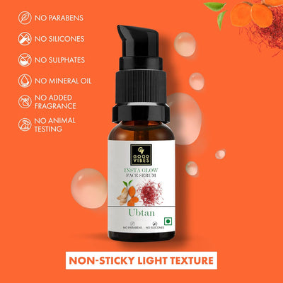 Good Vibes Ubtan Insta Glow Face Serum - 30 ml - Image 5
