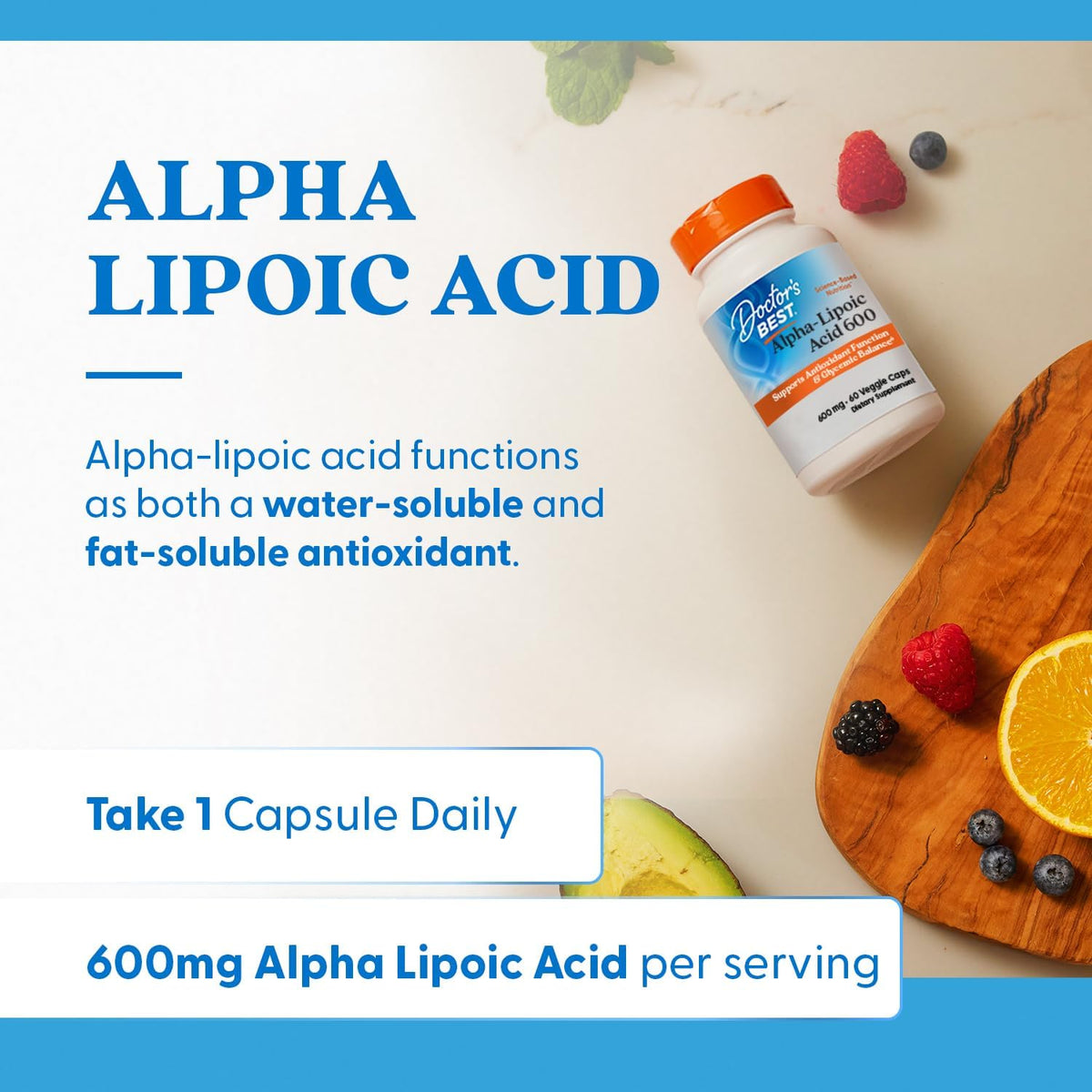 Dr Best Alpha-Lipoic Acid 600mg - 60 Vegetarian Capsules - Image 4