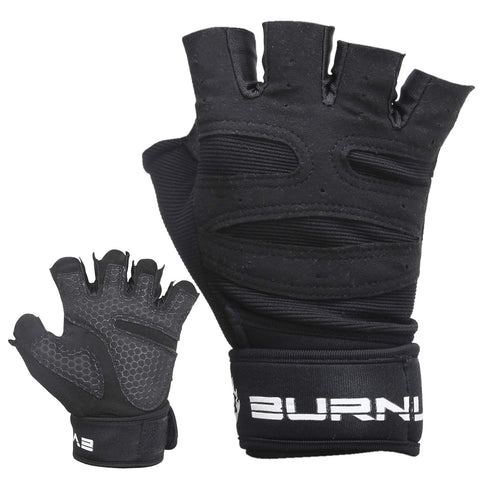 Burnlab Basic Gym Gloves with Wrist Support (Red XL)