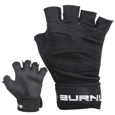 Burnlab Red XL Gym Gloves with Wrist Support - Image 4