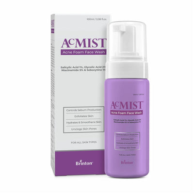 Brinton Acmist Acne Foam Face Wash - 100 ml - Image 2