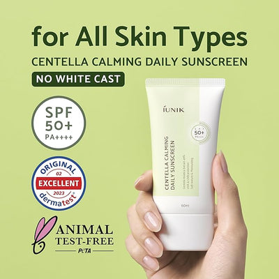 iUNIK Centella Calming Daily Sunscreen 60ml - Sun Care with Centella Asiatica - Image 2