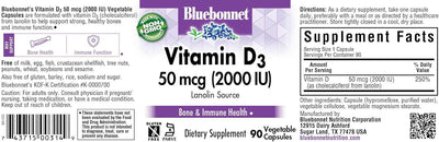 BlueBonnet Vitamin D3 2000 IU Capsules - 90 Count - Image 2