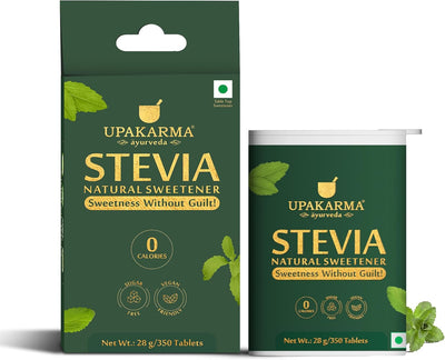 Upakarma Stevia Tablets - Herbal & Ayurvedic Sweetener, 350 Count