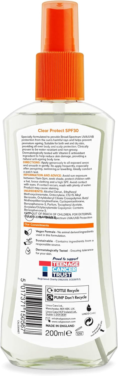 Calypso Wet Skin Dry Oil SPF30 Spray - Sun Care Protection - 200ml - Image 4