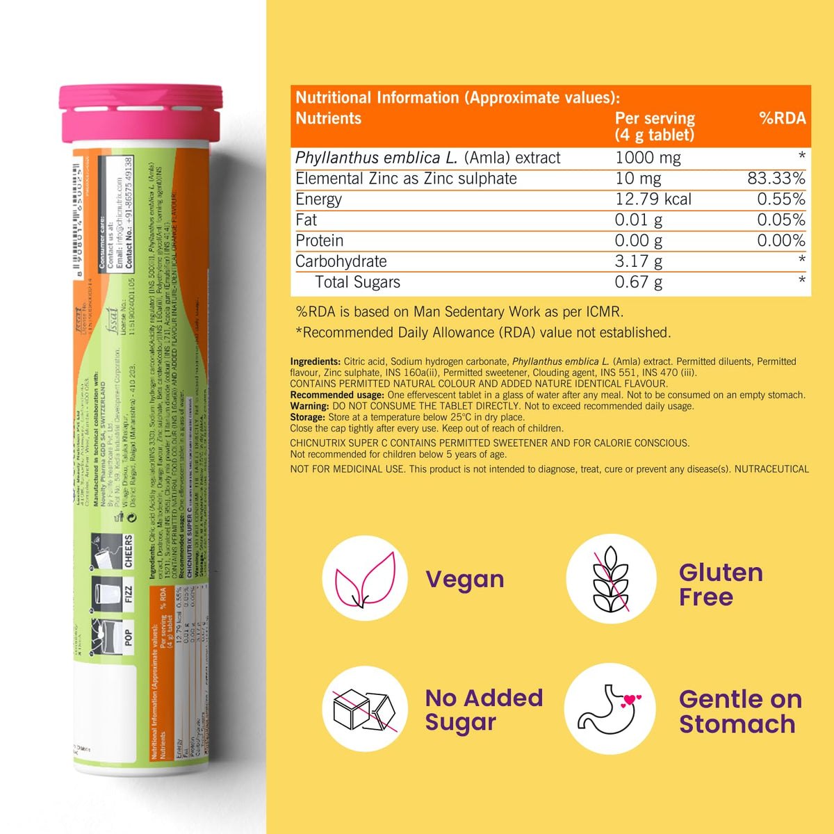 Chicnutrix Super C - Acne-Free Clear Skin Beauty Supplements - Image 2