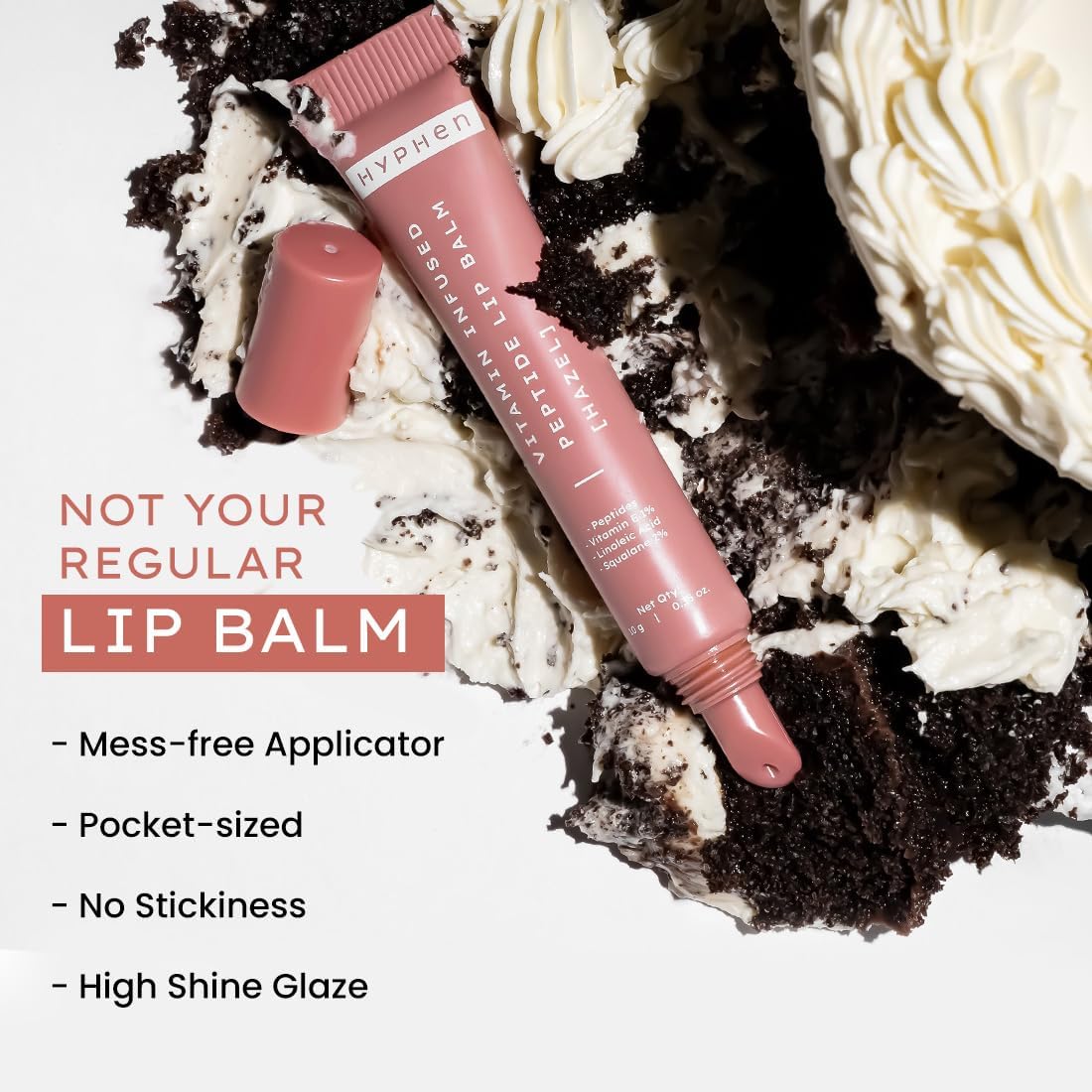 Hyphen Hazel Vitamin-Infused Peptide Tinted Lip Balm - 10g - Image 7