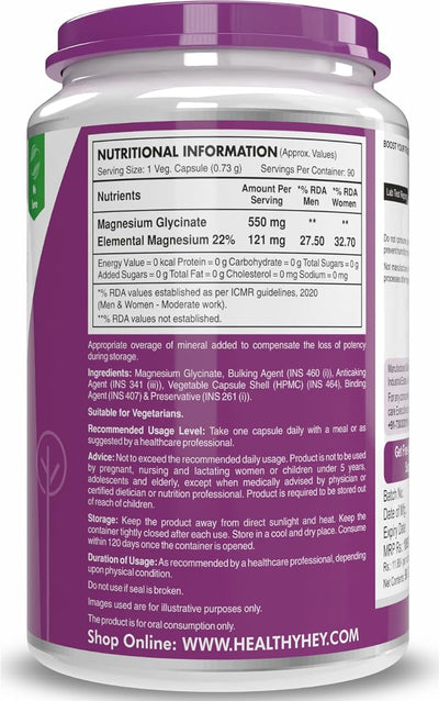 HealthyHey Vitamins & Minerals Supplement - 60 Capsules - Image 8