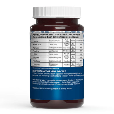 Vedapure TG Care Capsules - Vitamins & Minerals - 60 Count