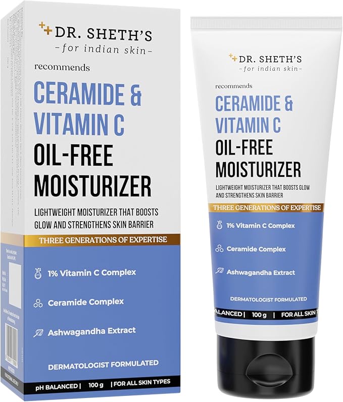 Dr. Sheth's Ceramide & Vitamin C Face Moisturiser - 100g