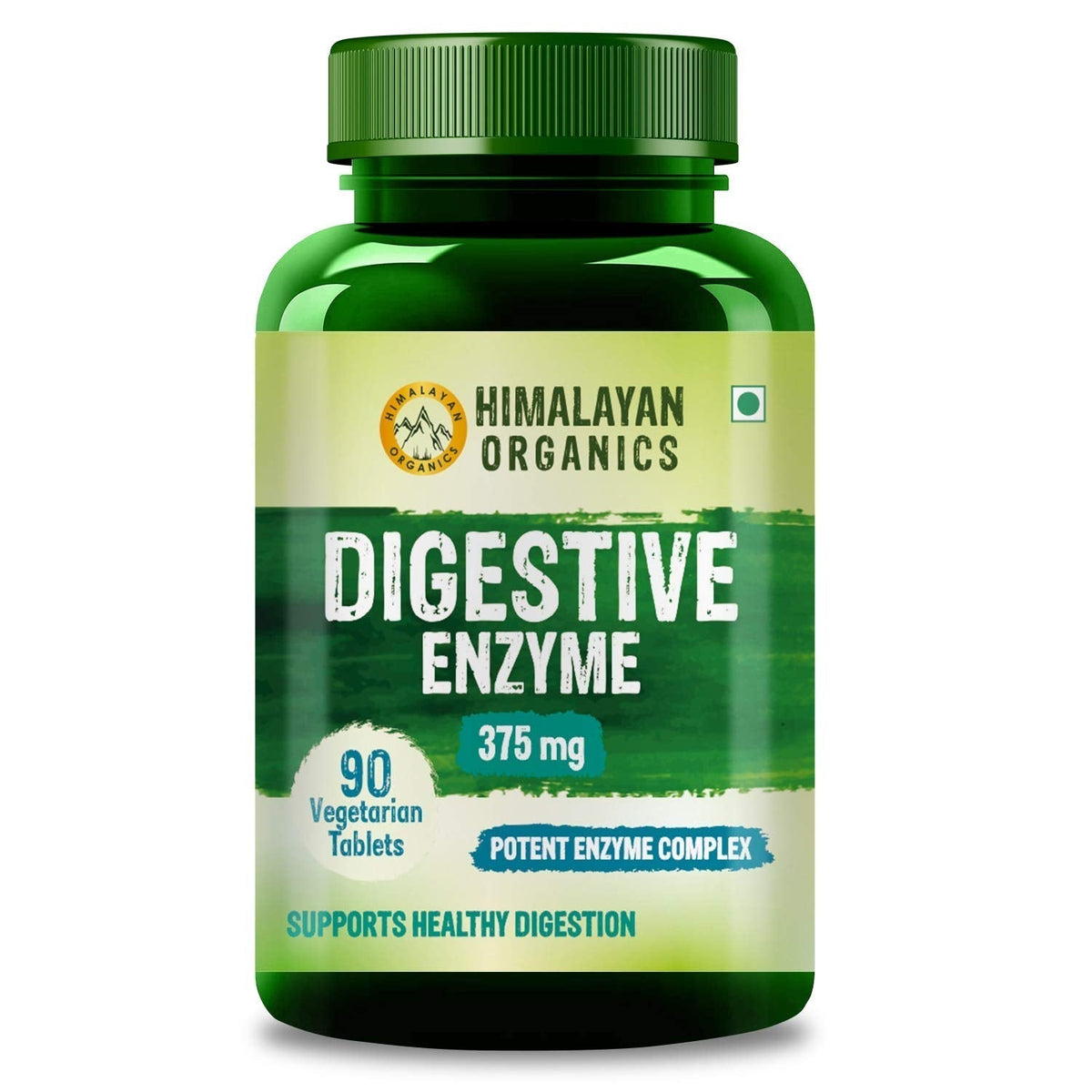 Himalayan Organics Digestive Enzyme Tablets 375mg - 90 Pack