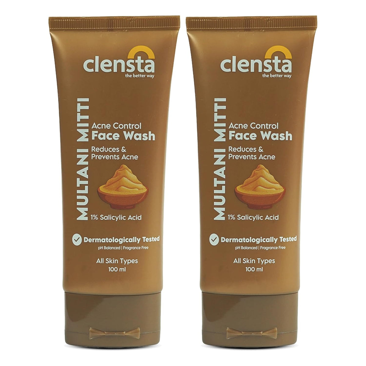 Clensta Multani Mitti Acne Control Face Wash - 100gm