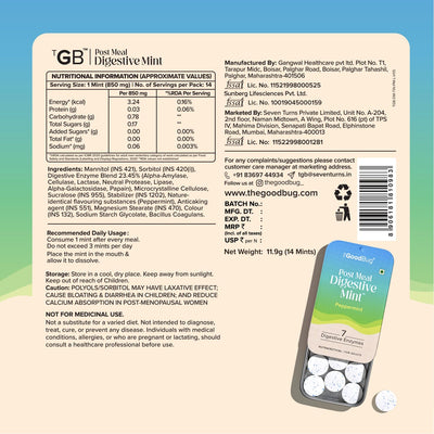 The Good Bug Post Meal Digestive Mint - Papermint, Pack of 14 - Image 2