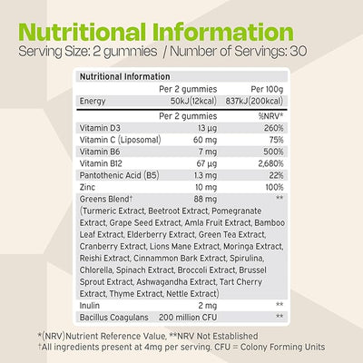 Nutriburst Nutri Greens Gummies - 60 Count, Vitamins & Minerals - Image 6