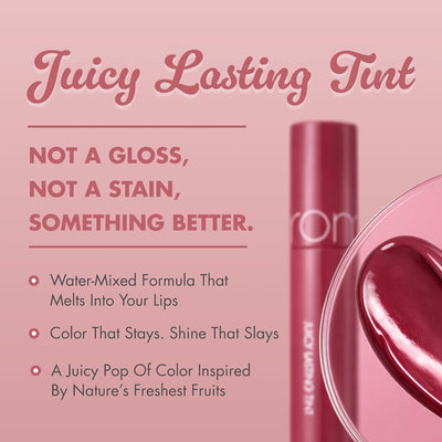 Rom&Nd Juicy Lasting Lip Tint 06 Figfig - Glossy Finish, 5.5g - Image 2