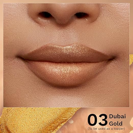 Pilgrim Glitter Lipstick Dubai Gold 4.2g - Colour Cosmetics - Image 2