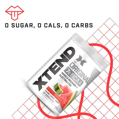 XTEND Original BCAA Powder - Watermelon Explosion, Zero Calorie, 30 Servings - Image 5