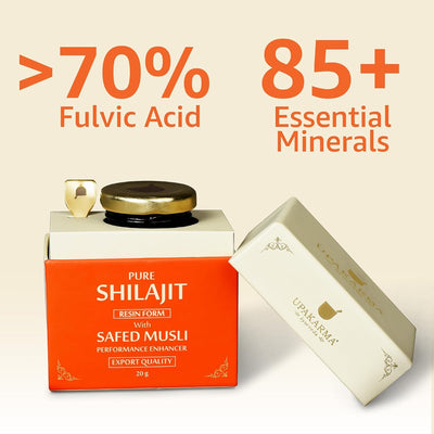 Upakarma Shilajit with Safed Musli Resin - 20g Ayurvedic Supplement - Image 8