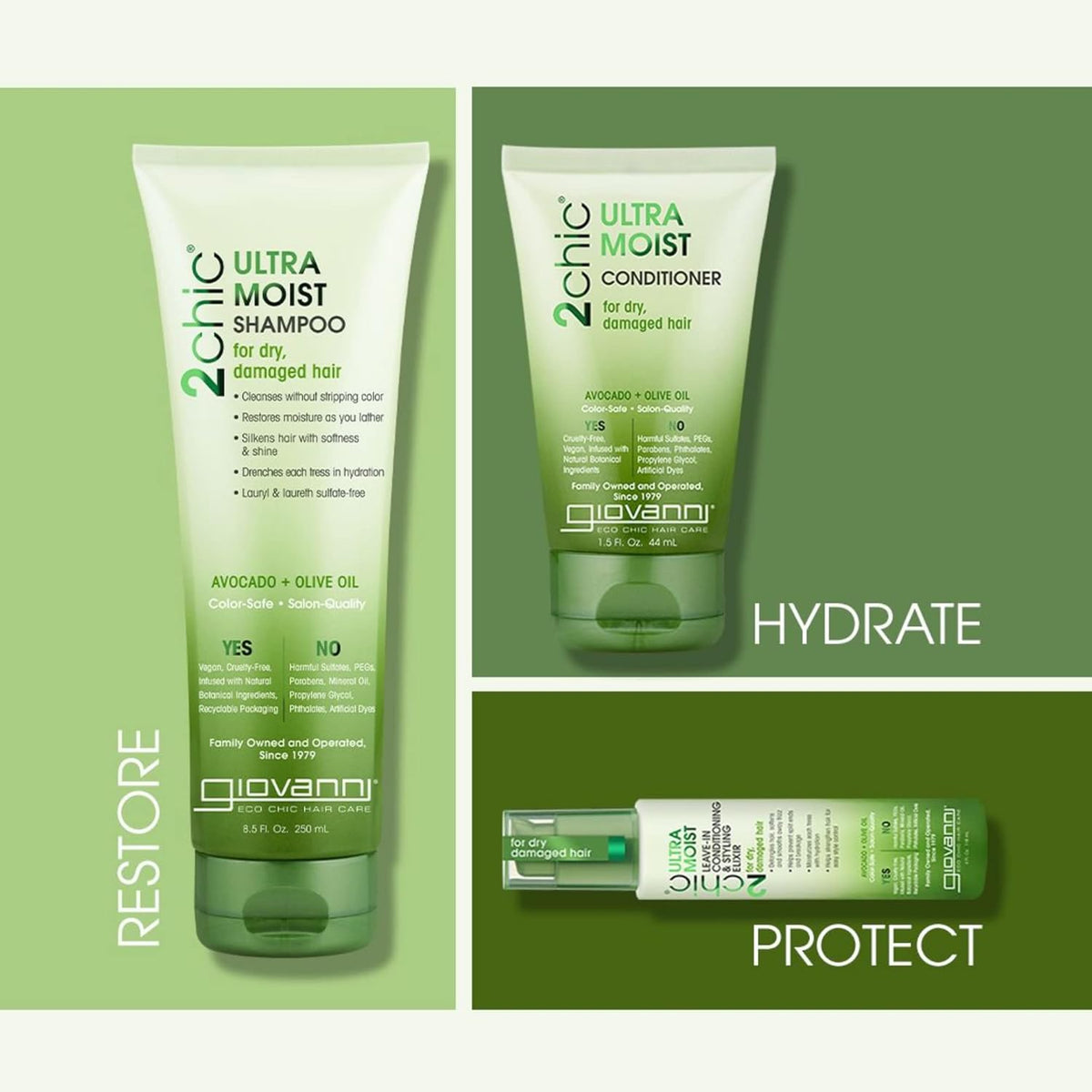 Giovanni 2chic Avocado & Olive Oil Ultra-Moist Leave-In Conditioner, 18405 - Image 5