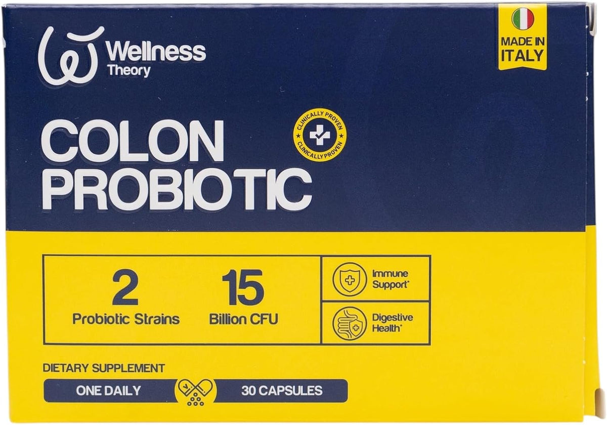 Wellness Theory Ed Colon Probiotics Capsules - Gut Health, 30 Count